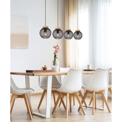 Globo - Pakaramā lustra uz troses 4xE27/40W/230V