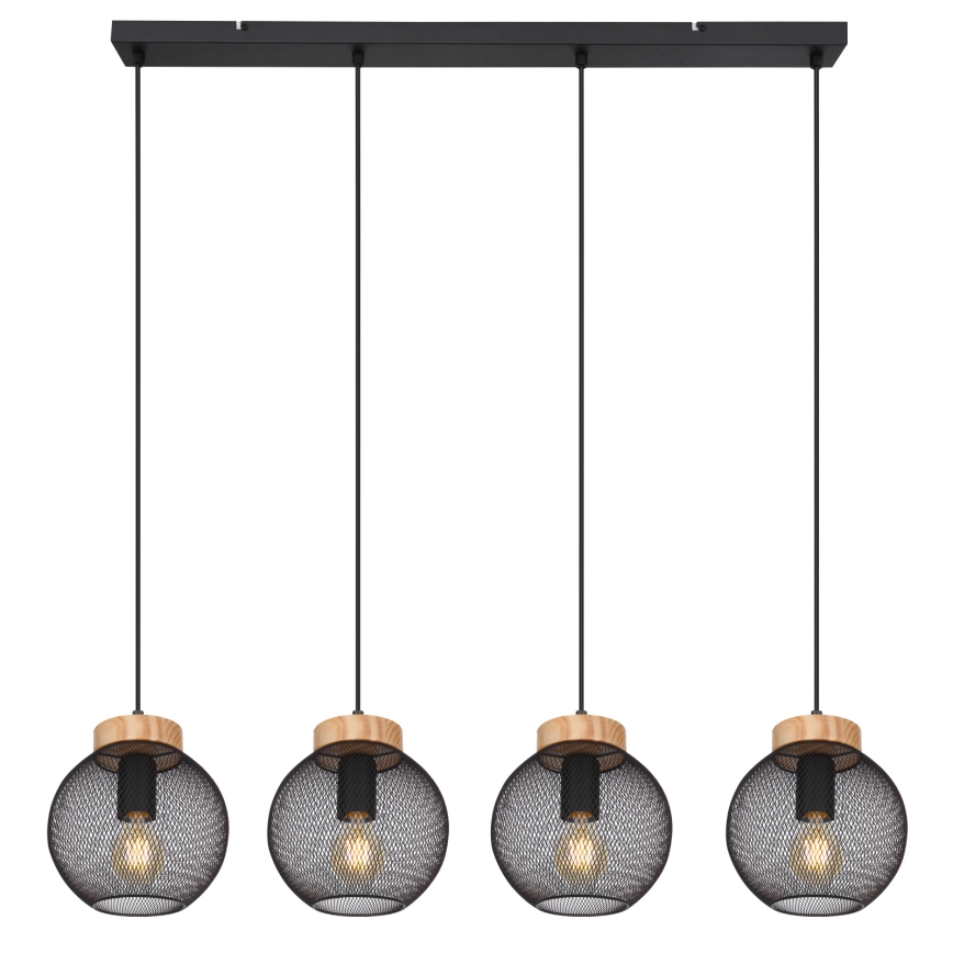 Globo - Pakaramā lustra uz troses 4xE27/40W/230V