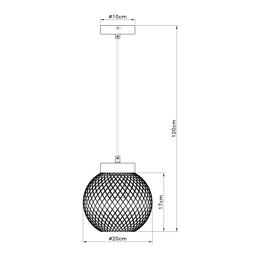 Globo - Lustra ar auklu 1xE27/60W/230V