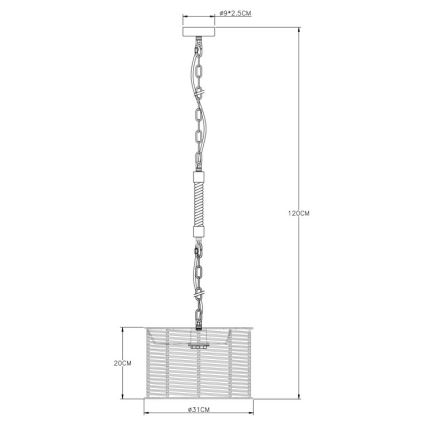 Globo - Lustra uz auklas 1xE27/60W/230V