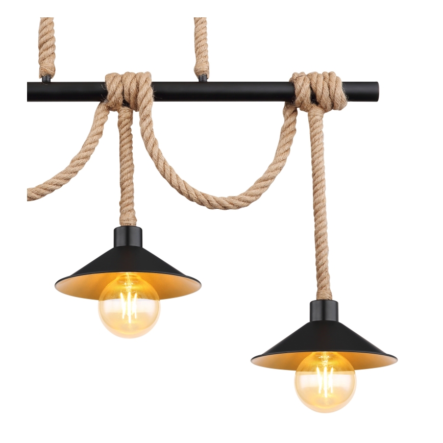 Globo 15690-3H - Pakaramā lustra uz kabeļa DIANA 3xE27/60W/230V melna