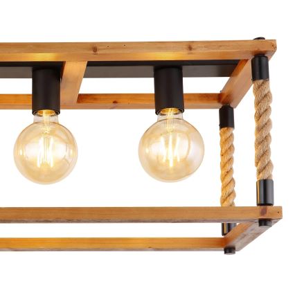 Globo 15691-4D - Griestu lampa VERNON 4xE27/60W/230V