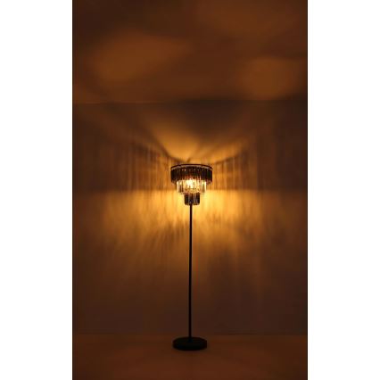 Globo - Grīdas stāvlampa 3xE27/40W/230V d. 40 cm melna