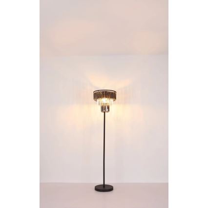 Globo - Grīdas stāvlampa 3xE27/40W/230V d. 40 cm melna