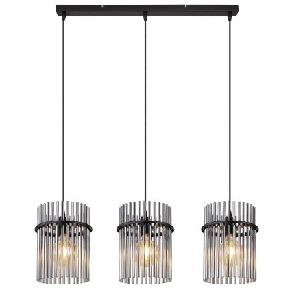 Globo - Lustra ar auklu 3xE27/60W/230V melna