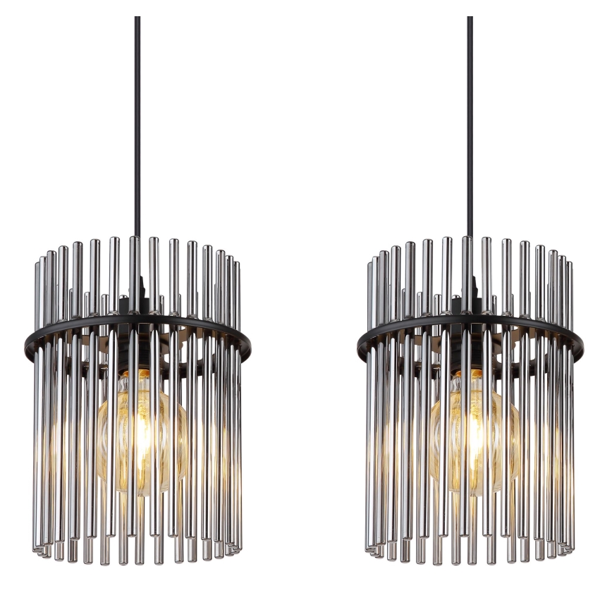 Globo - Lustra ar auklu 3xE27/60W/230V melna