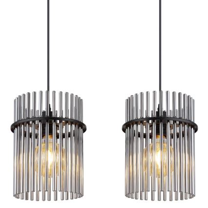 Globo - Lustra ar auklu 4xE27/60W/230V melna