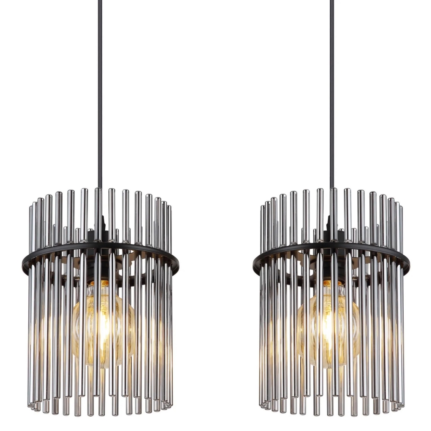 Globo - Lustra ar auklu 4xE27/60W/230V melna