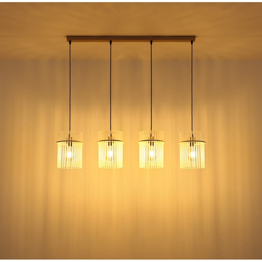 Globo - Pakaramā lustra uz troses 4xE27/60W/230V