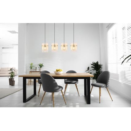 Globo - Lustra ar auklu 4xE27/60W/230V zelta
