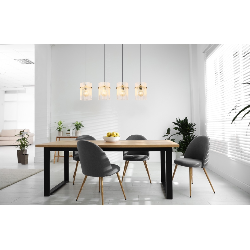 Globo - Lustra ar auklu 4xE27/60W/230V zelta