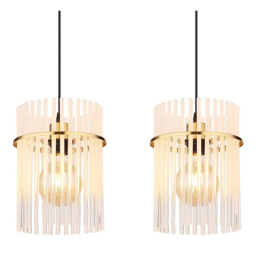 Globo - Lustra ar auklu 4xE27/60W/230V zelta