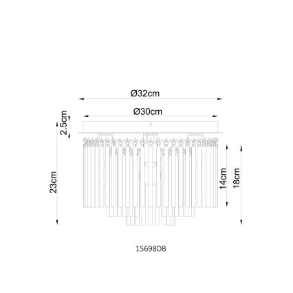 Globo - Griestu lampa 5xE14/40W/230V Ø 32 cm