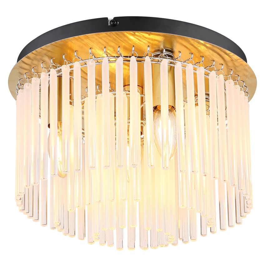 Globo - Griestu lampa 5xE27/60W/230V d. 32 cm zelta