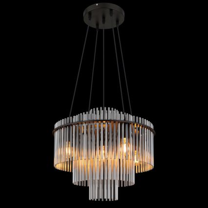 Globo - Piekaramā lustra uz kabeļa 5xE27/60W/230V melna