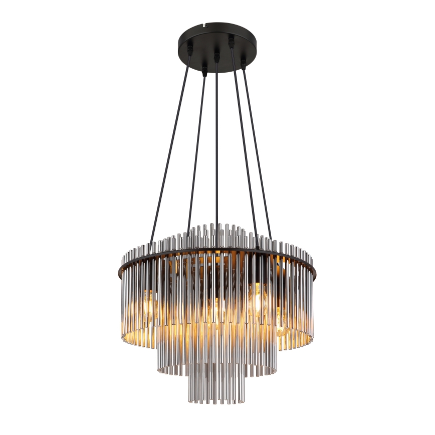 Globo - Piekaramā lustra uz kabeļa 5xE27/60W/230V melna