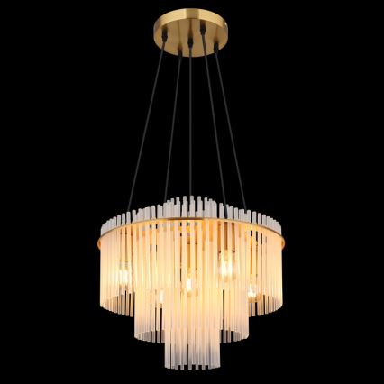 Globo - piekaramā lustra uz kabeļa 5xE27/60W/230V, zelta