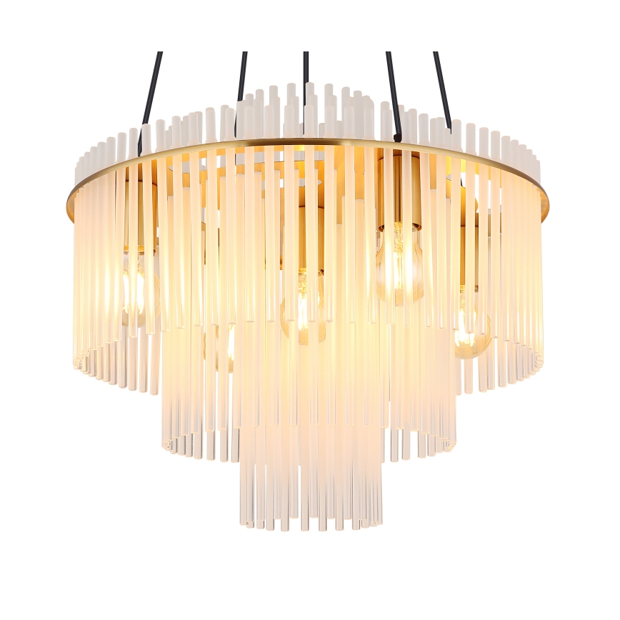 Globo - piekaramā lustra uz kabeļa 5xE27/60W/230V, zelta