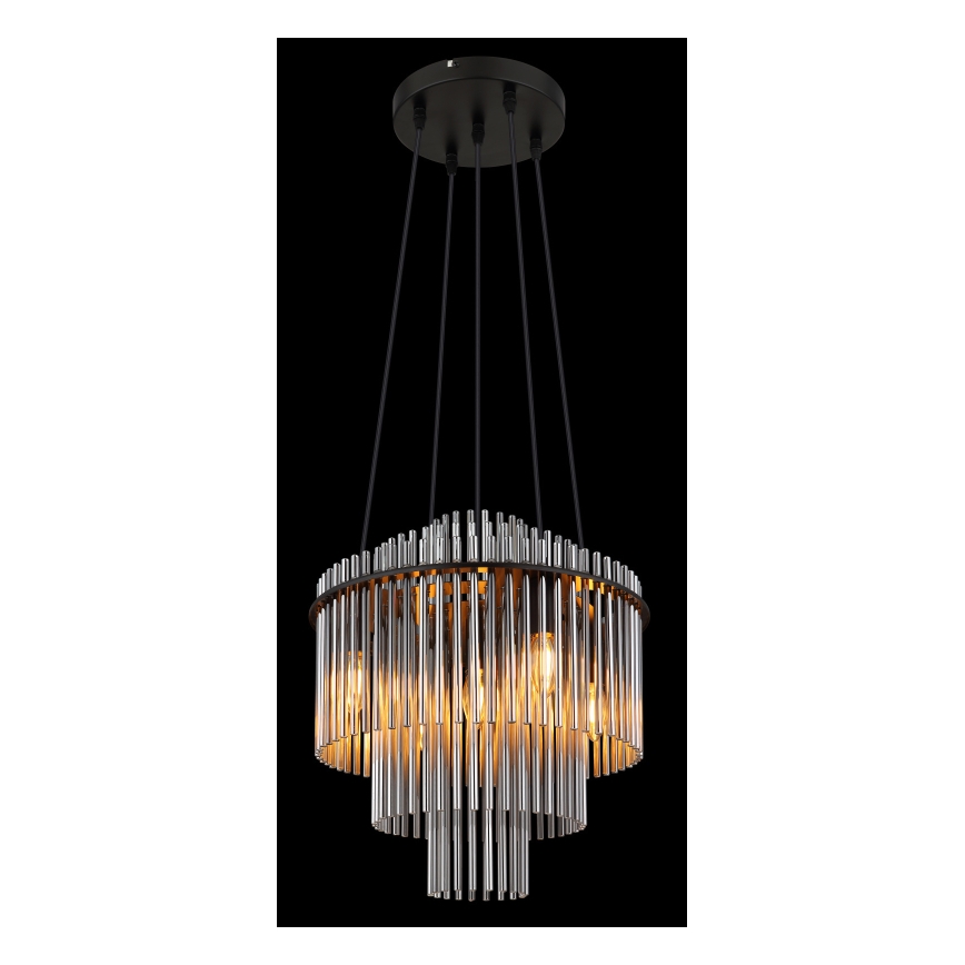 Globo - Lustra ar auklu 5xE14/40W/230V melna