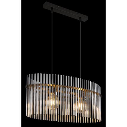 Globo - Lustra ar auklu 2xE27/60W/230V melna