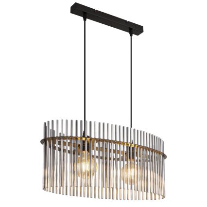 Globo - Lustra ar auklu 2xE27/60W/230V melna