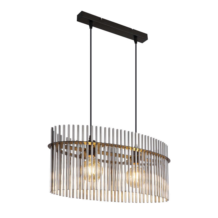 Globo - Lustra ar auklu 2xE27/60W/230V melna