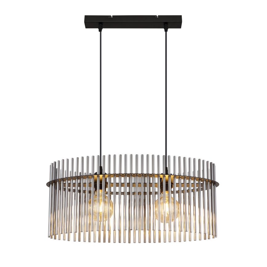 Globo - Lustra ar auklu 2xE27/60W/230V melna