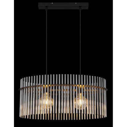 Globo - Lustra ar auklu 2xE27/60W/230V melna