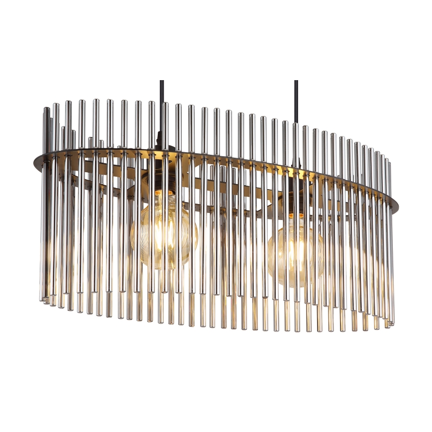 Globo - Lustra ar auklu 2xE27/60W/230V melna