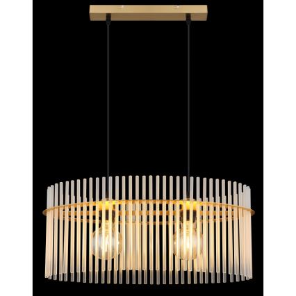 Globo - Lustra ar auklu 2xE27/60W/230V zelta