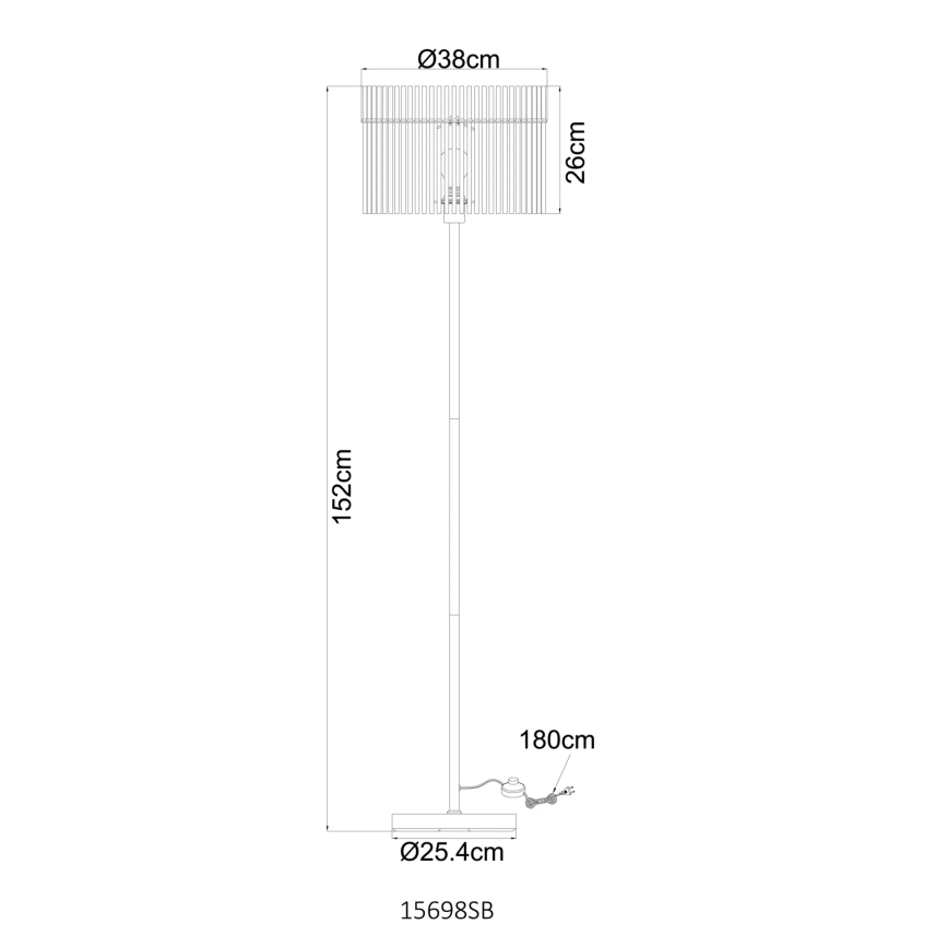 Globo - Grīdas lampa 1xE27/60W/230V