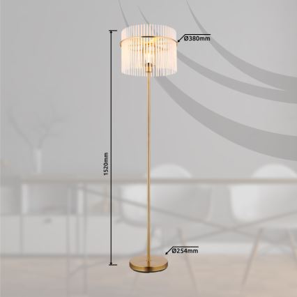 Globo - Grīdas stāvlampa 1xE27/60W/230V zelta