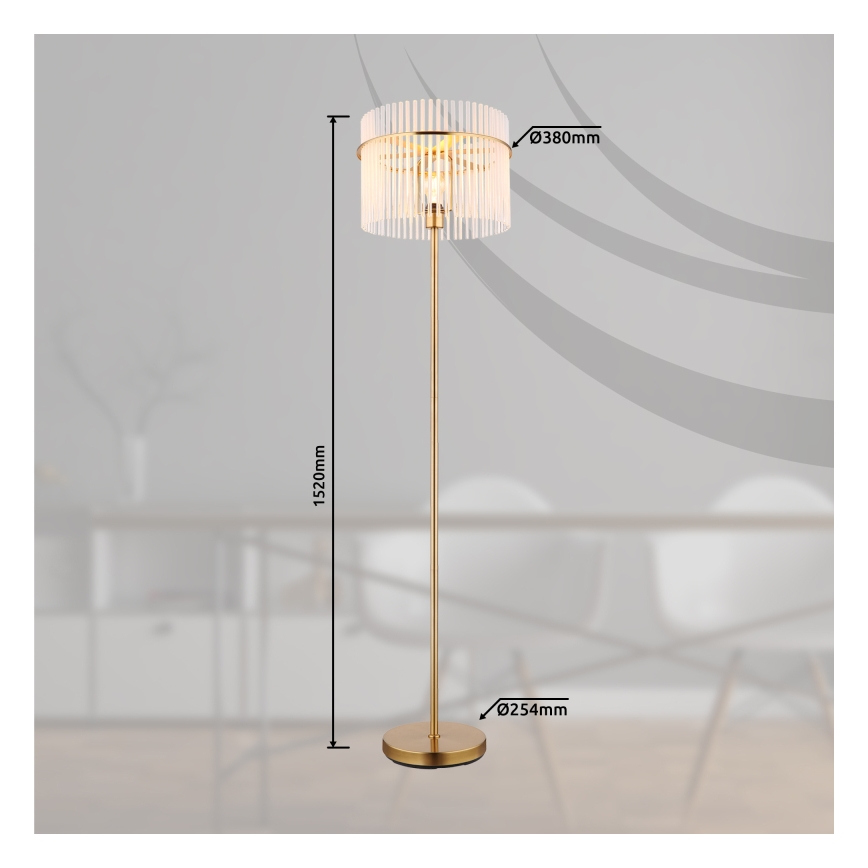 Globo - Grīdas stāvlampa 1xE27/60W/230V zelta