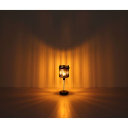 Globo - galda lampa 1x E27, 60 W, 230 V, Ø 30 cm, melna