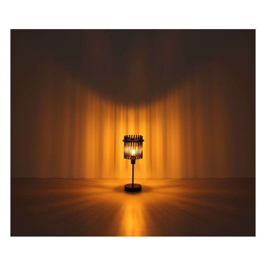 Globo - galda lampa 1x E27, 60 W, 230 V, Ø 30 cm, melna