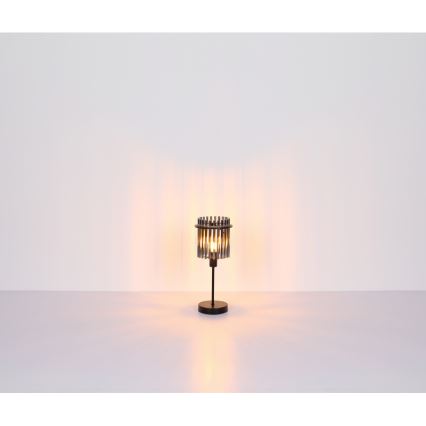 Globo - galda lampa 1x E27, 60 W, 230 V, Ø 30 cm, melna