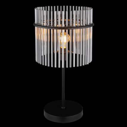 Globo - galda lampa 1x E27, 60 W, 230 V, Ø 30 cm, melna