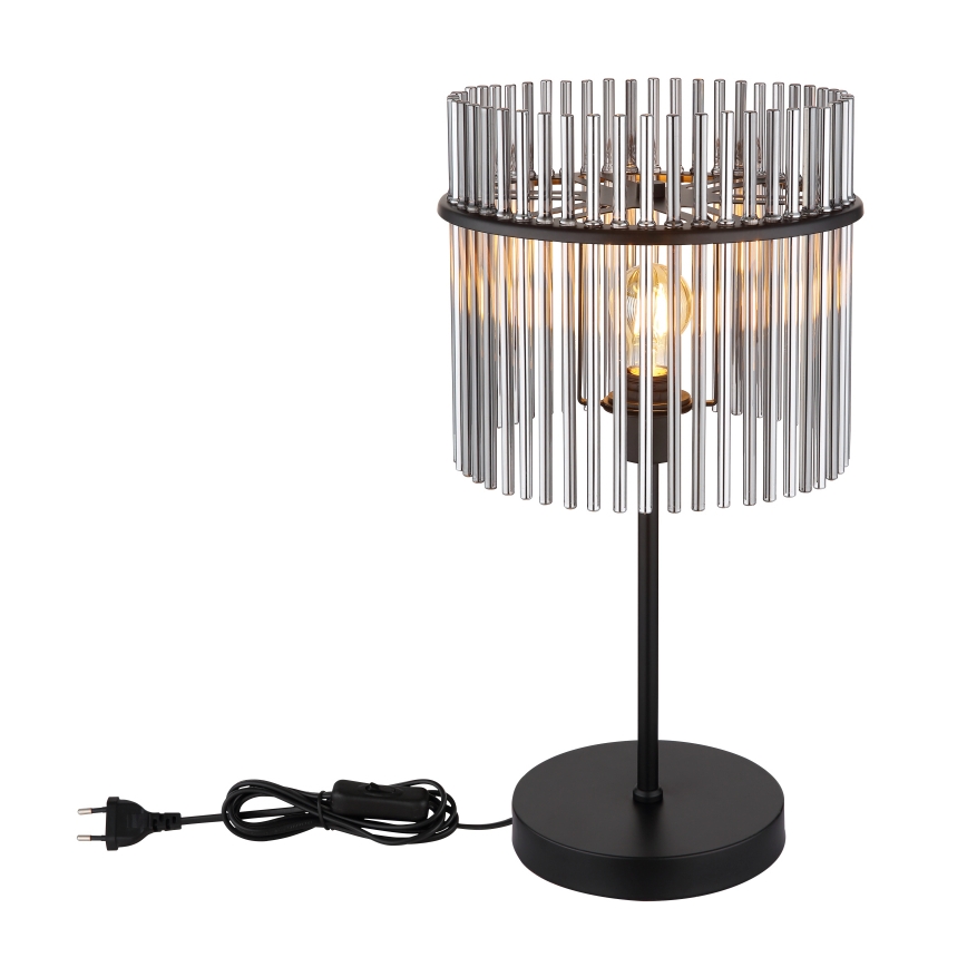 Globo - galda lampa 1x E27, 60 W, 230 V, Ø 30 cm, melna
