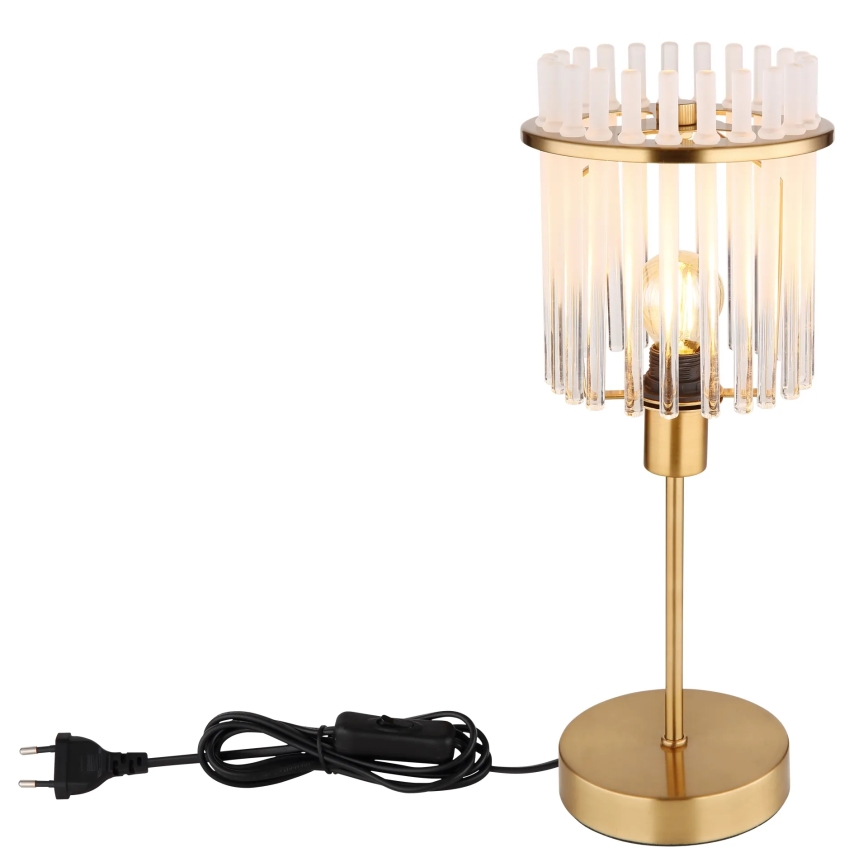 Globo - Galda lampa 1xE14/40W/230V d. 15 cm zelta