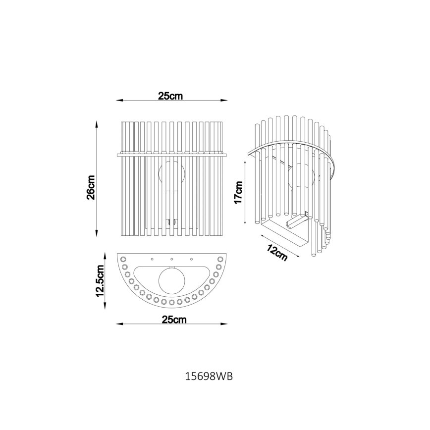 Globo - Sienas gaismeklis 1xE27/60W/230V