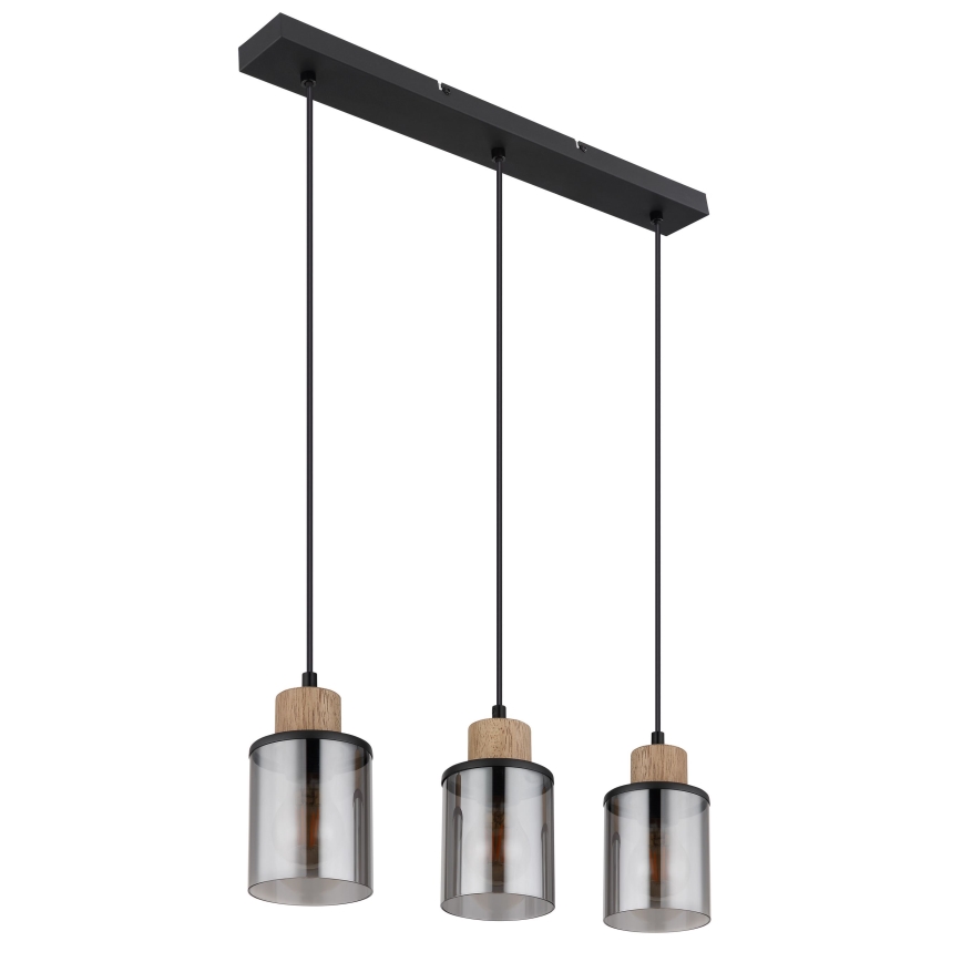 Globo - Lustra ar auklu 3xE27/15W/230V ozols