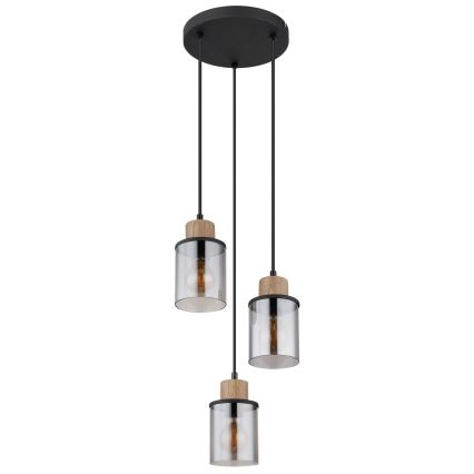 Globo - Lustra ar auklu 3xE27/15W/230V d. 27 cm ozols