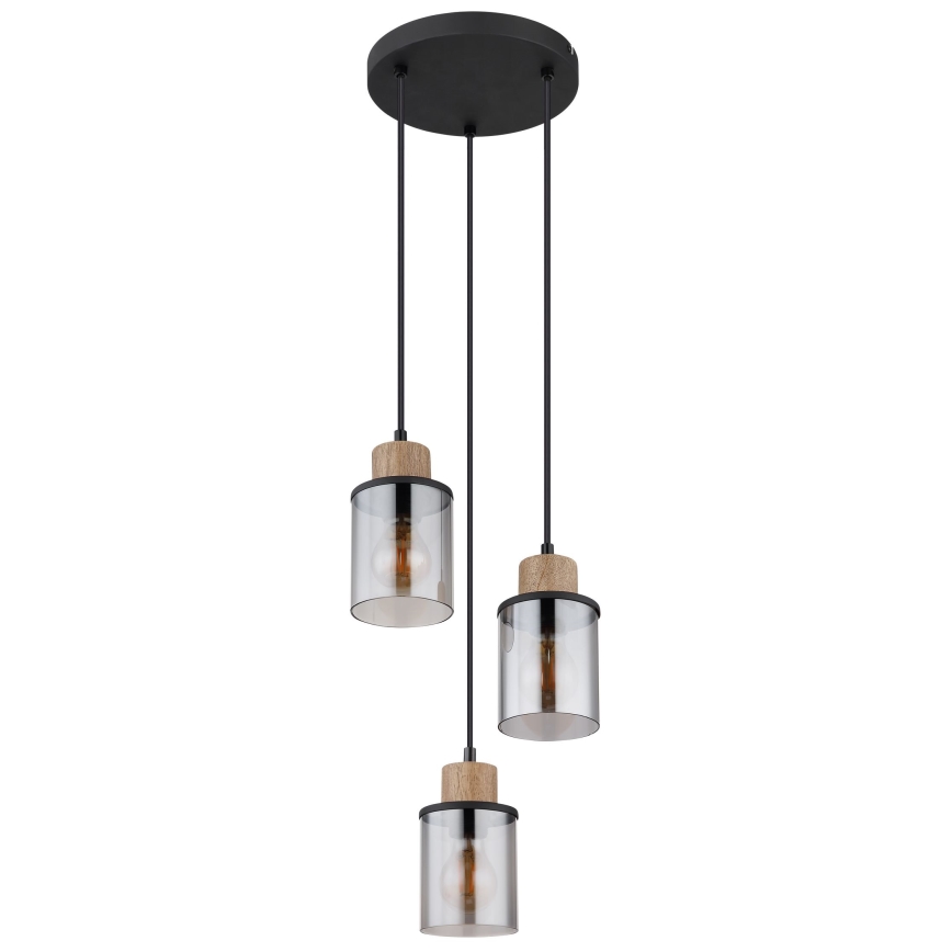 Globo - Lustra ar auklu 3xE27/15W/230V d. 27 cm ozols