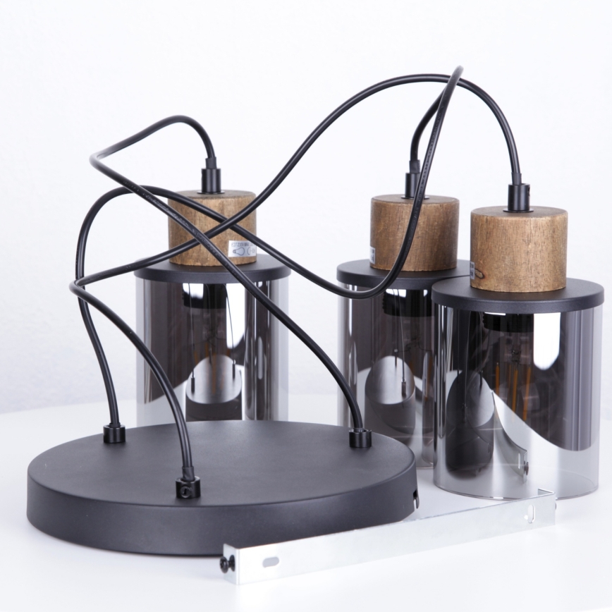 Globo - Lustra ar auklu 3xE27/15W/230V d. 27 cm ozols