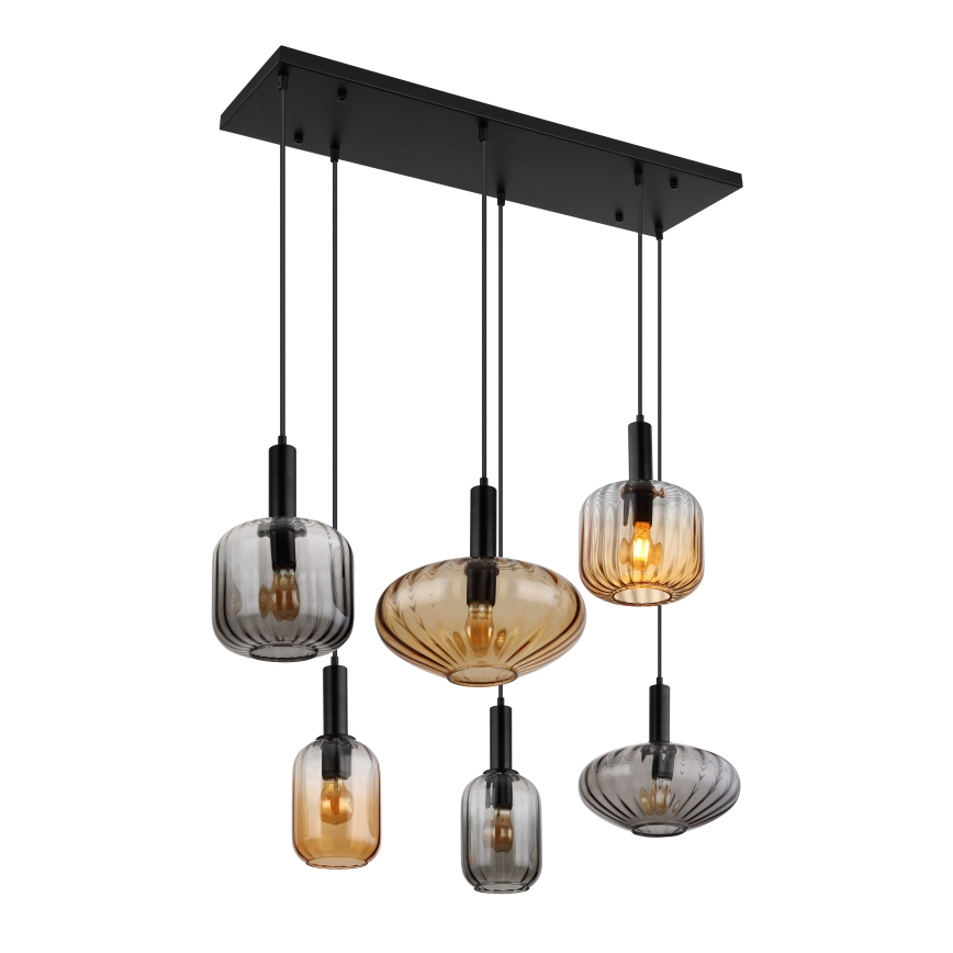 Globo - piekaramā lustra uz troses 6xE27/60W/230V