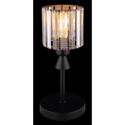 Globo - Galda lampa 1xE27/60W/230V d. 15 cm melna
