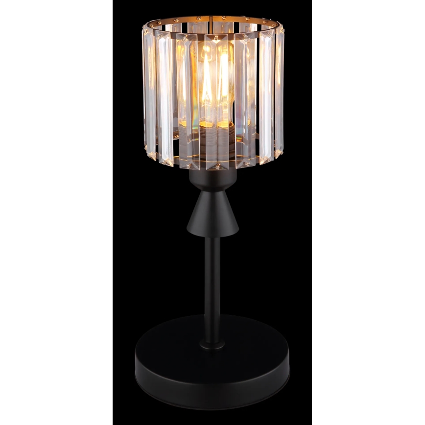 Globo - Galda lampa 1xE27/60W/230V d. 15 cm melna