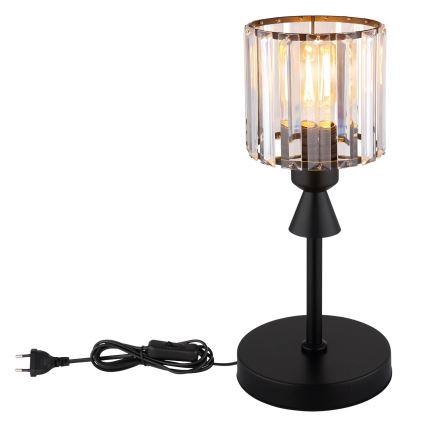 Globo - Galda lampa 1xE27/60W/230V d. 15 cm melna