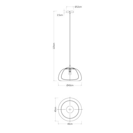 Globo - Lustra ar auklu 1xE27/60W/230V