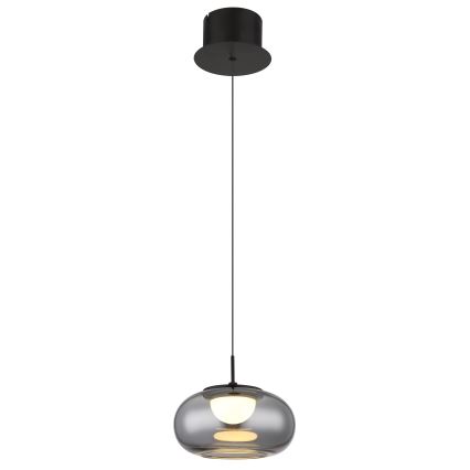 Globo - LED Lustra ar auklu LED/6W/230V melna